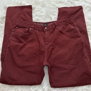 Prana Men's burgundy Chinos size 38x34